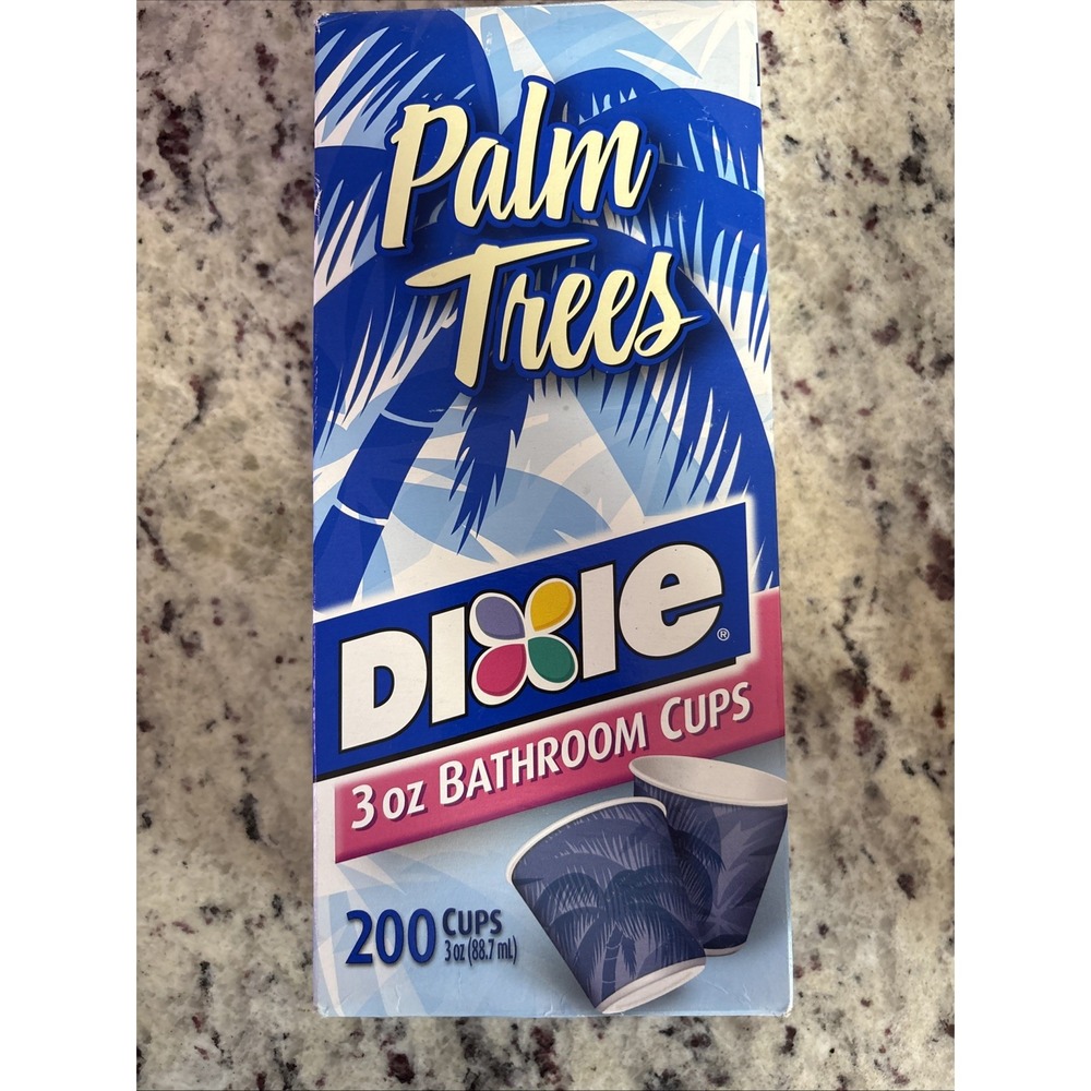 2003 Dixie Palm Trees 3 Oz Bathroom Cups